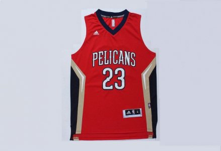 Maillot De Basket New Orleans Pelicans Anthony Davis 23 Tissus Sportif Fans Edition Rouge